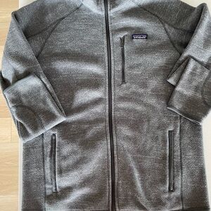 Patagonia Heather Gray Zip-Up mens jacket